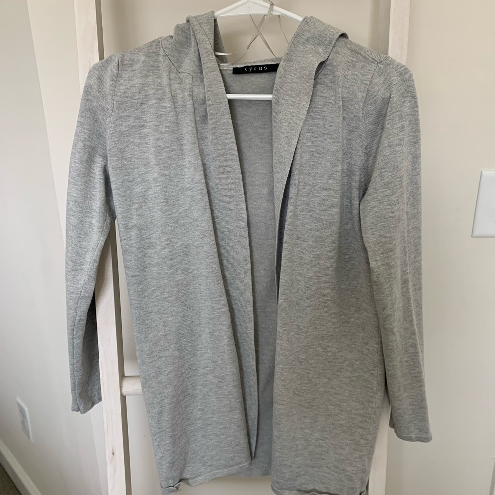 Cardigan size small grey